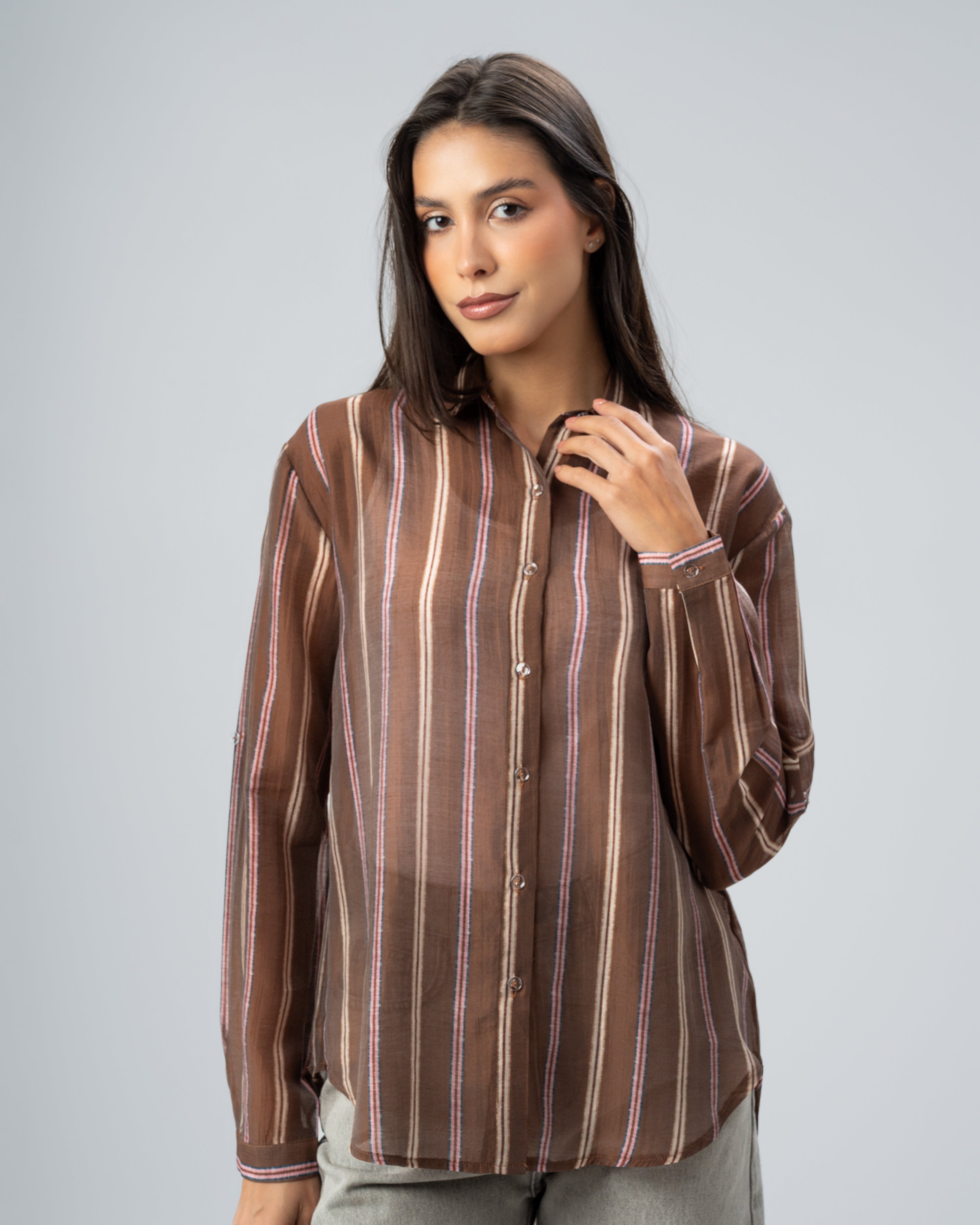 Wide Vertical Striped - Colored Shirt