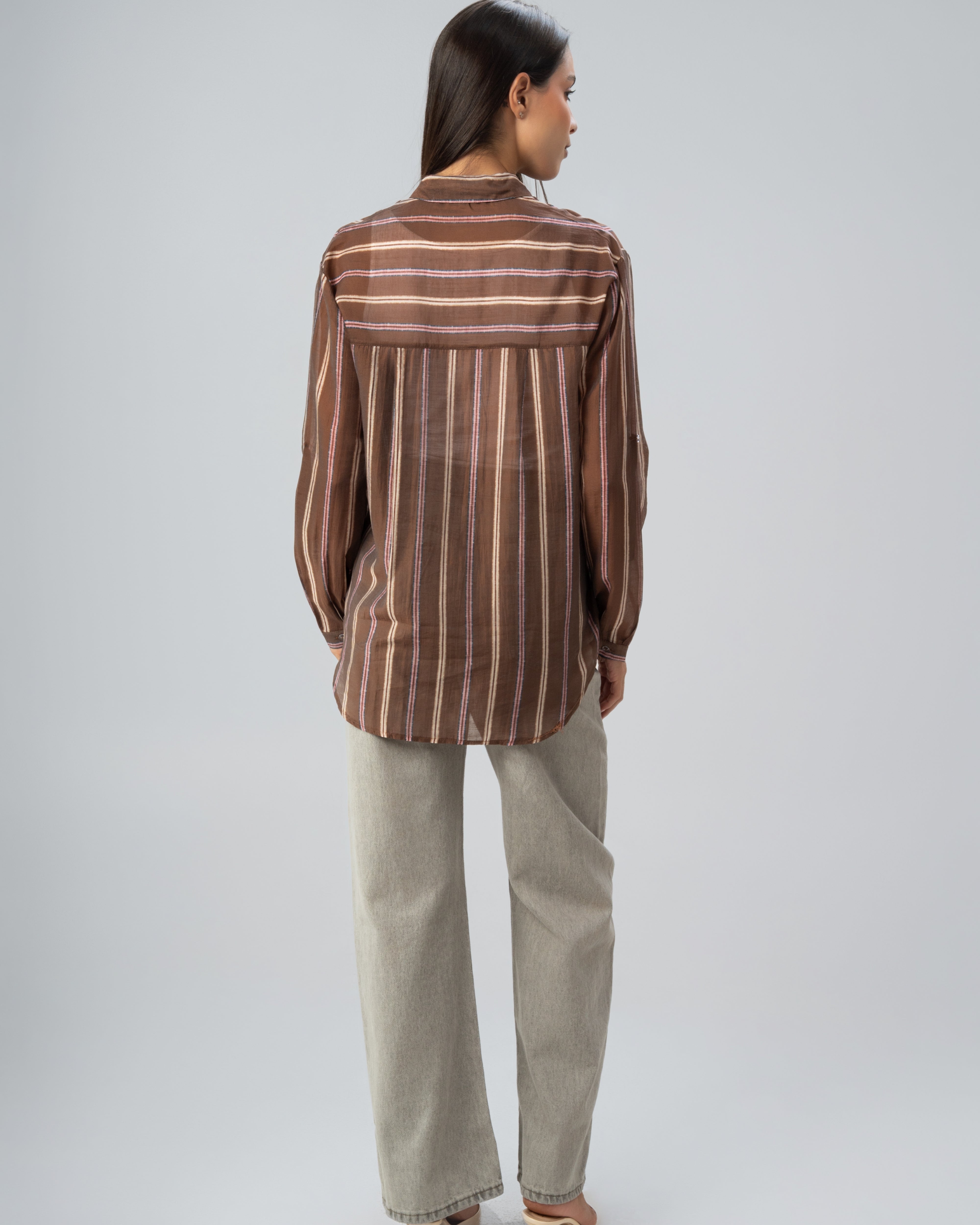 Wide Vertical Striped - Colored Shirt