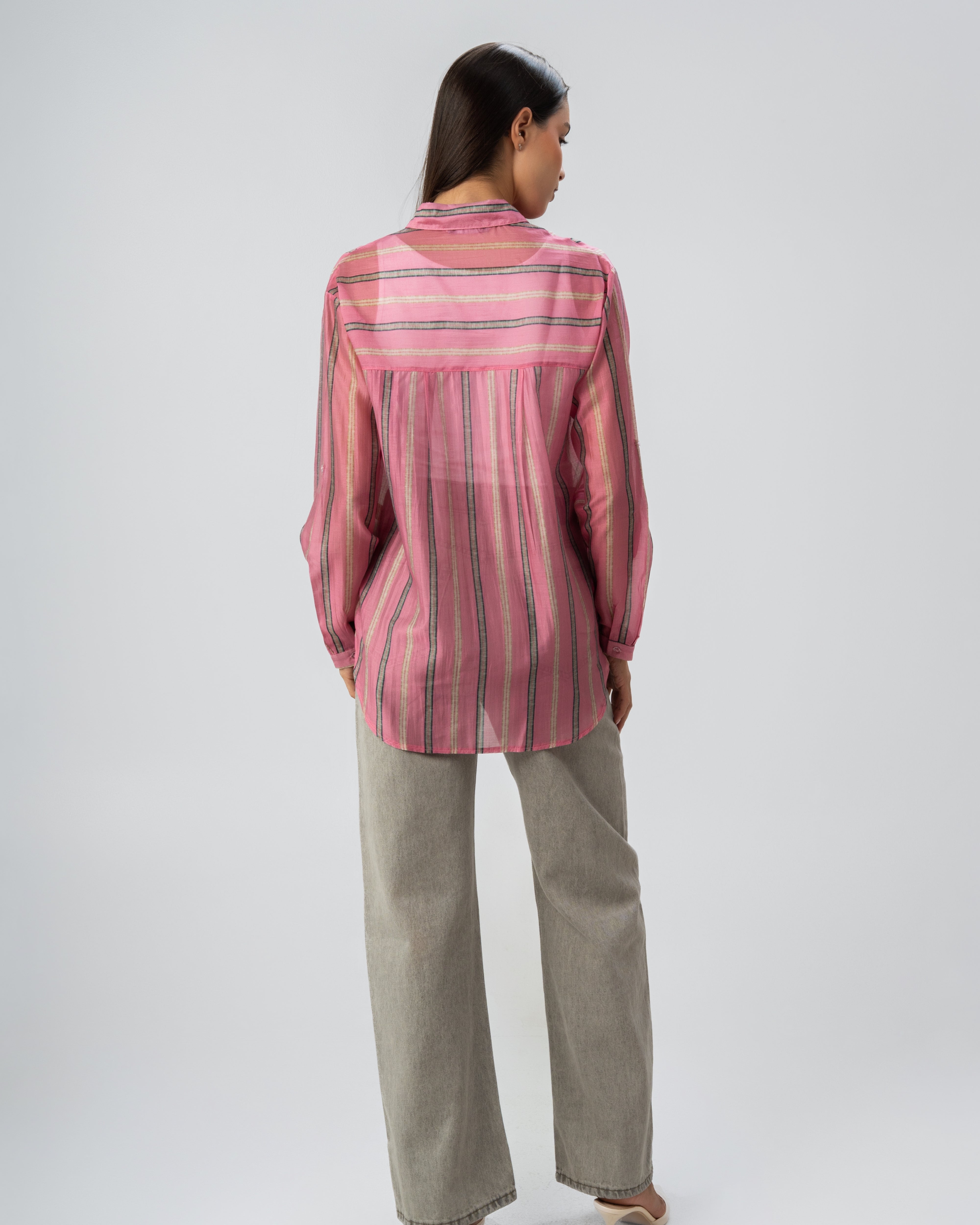 Wide Vertical Striped - Colored Shirt