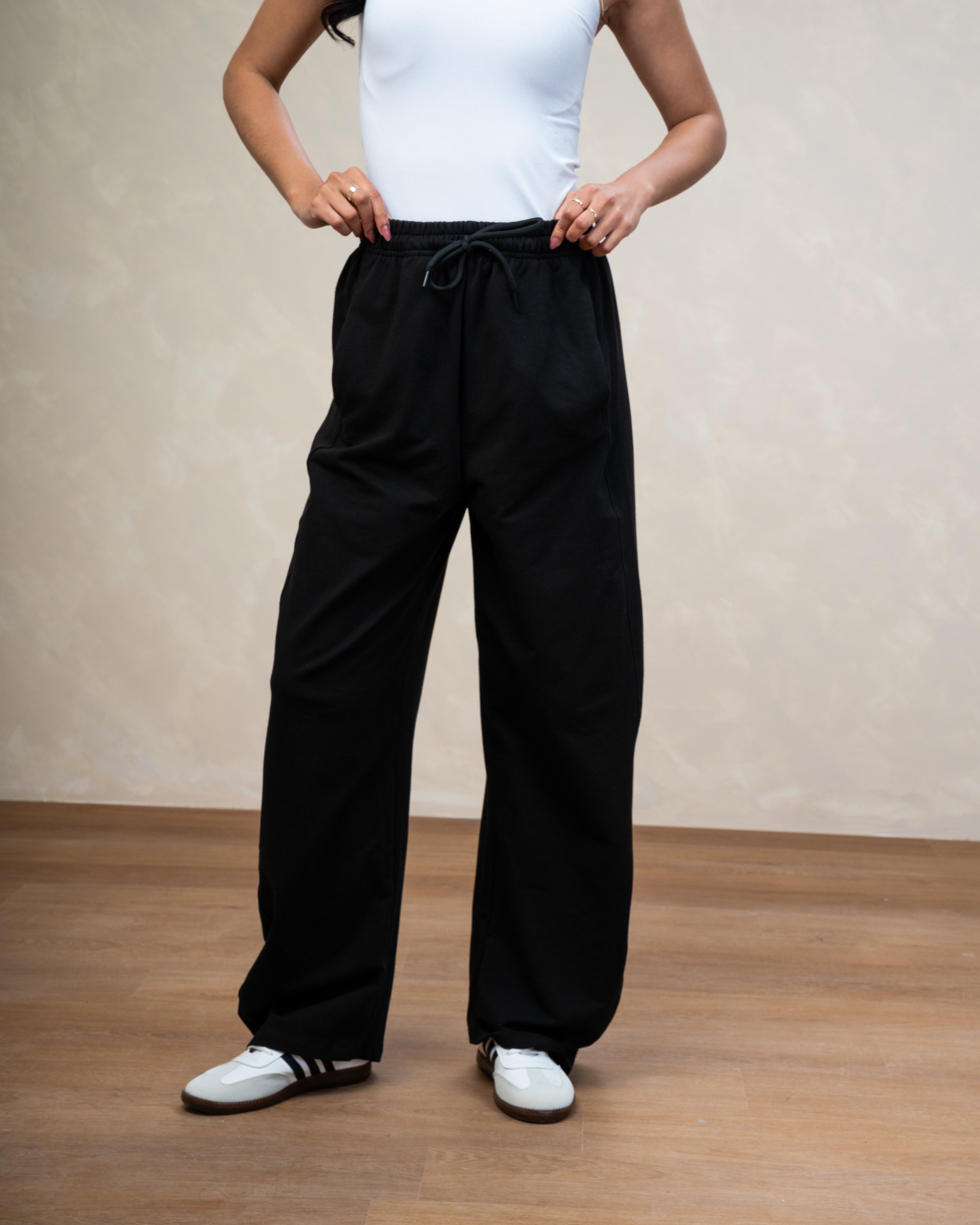 Colored Melton Trouser With Drawstring