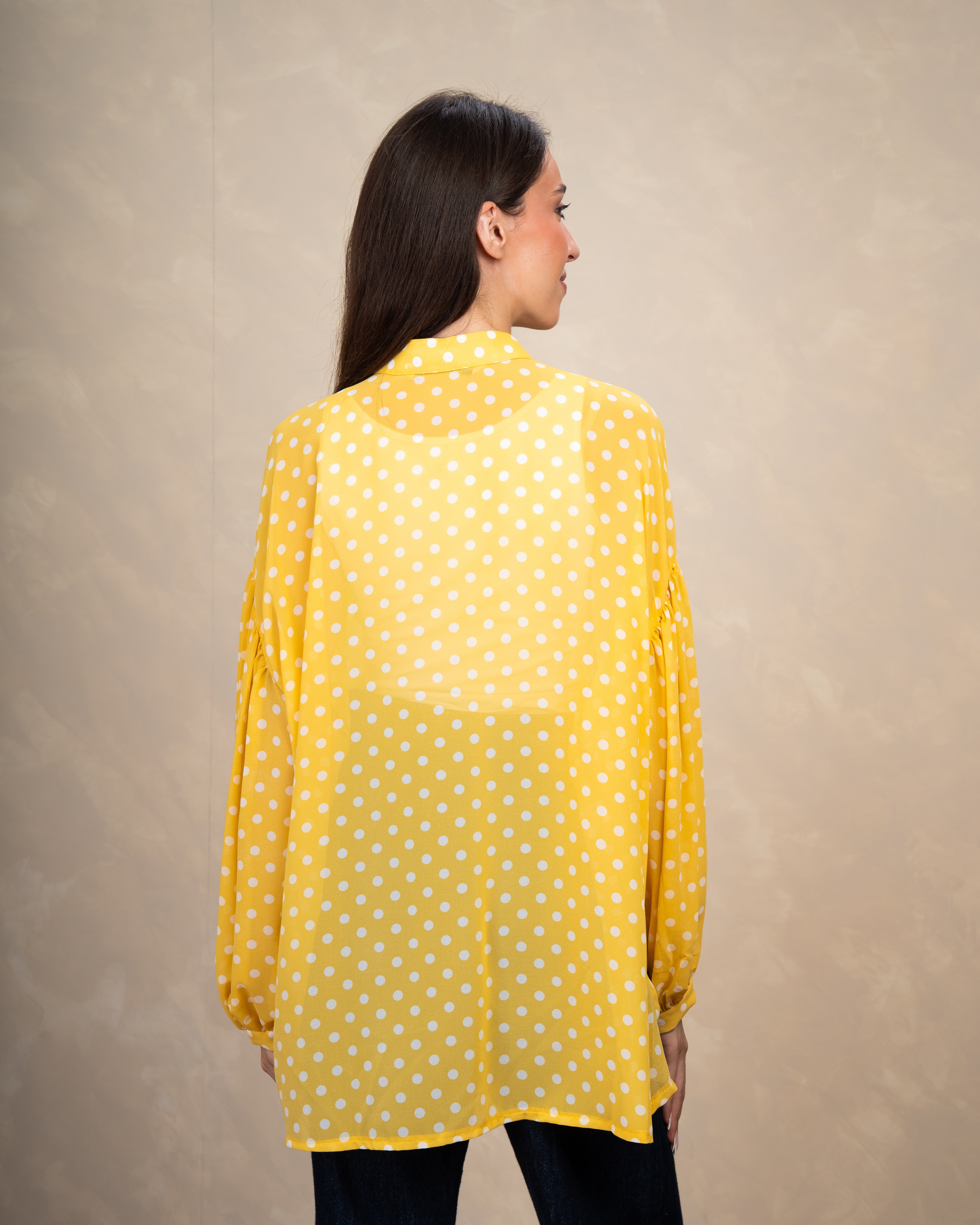 Long Polka Dot Shirt In Different Colors