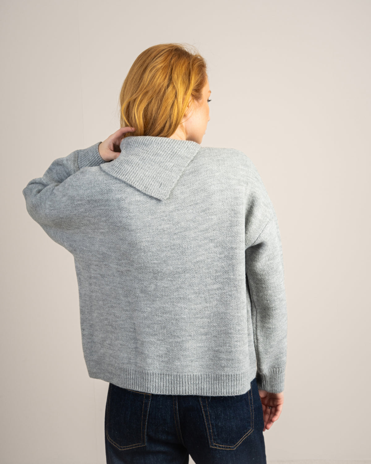 Knitwear Pullover - With Button Neck