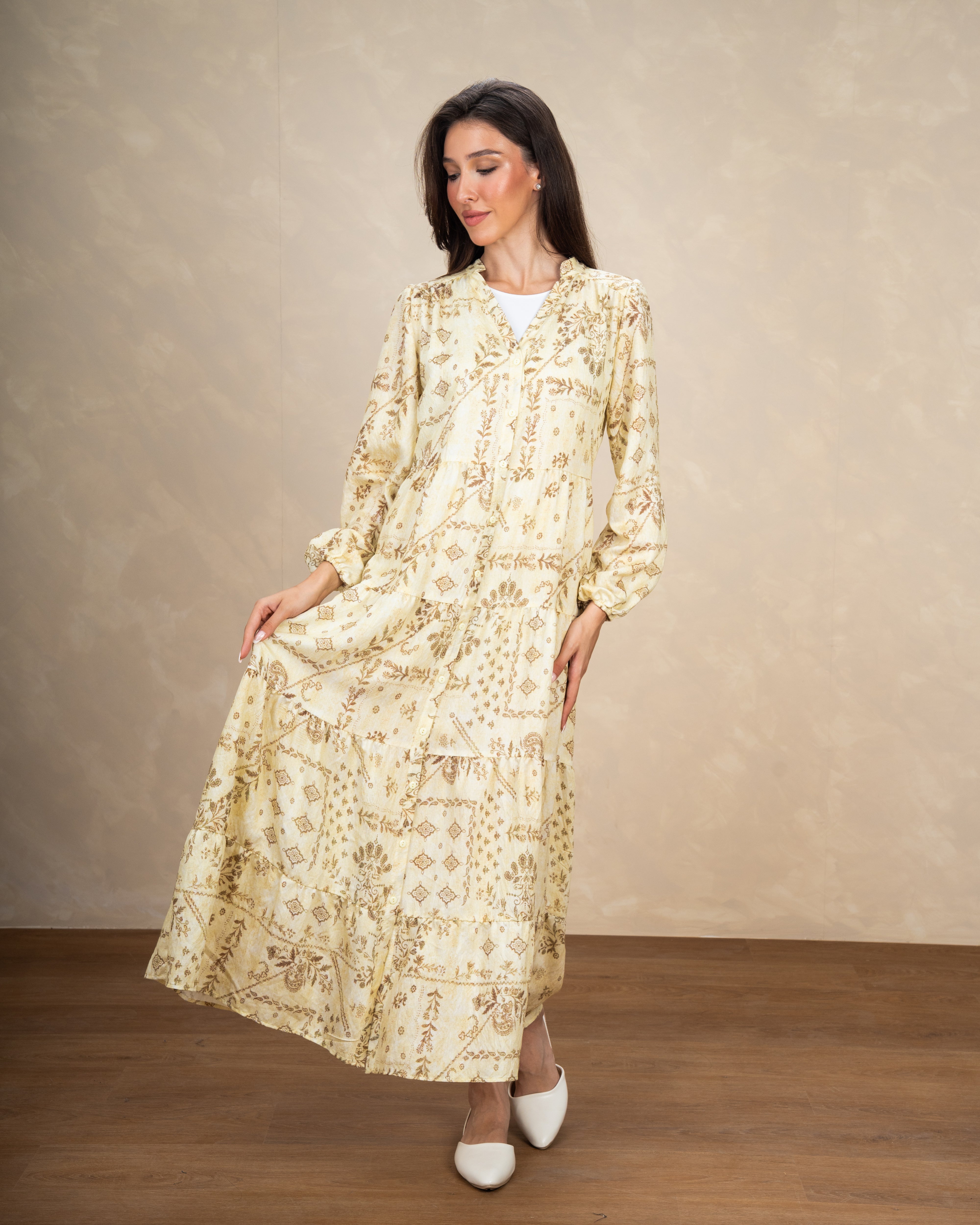 Allover Floral Maxi Dress