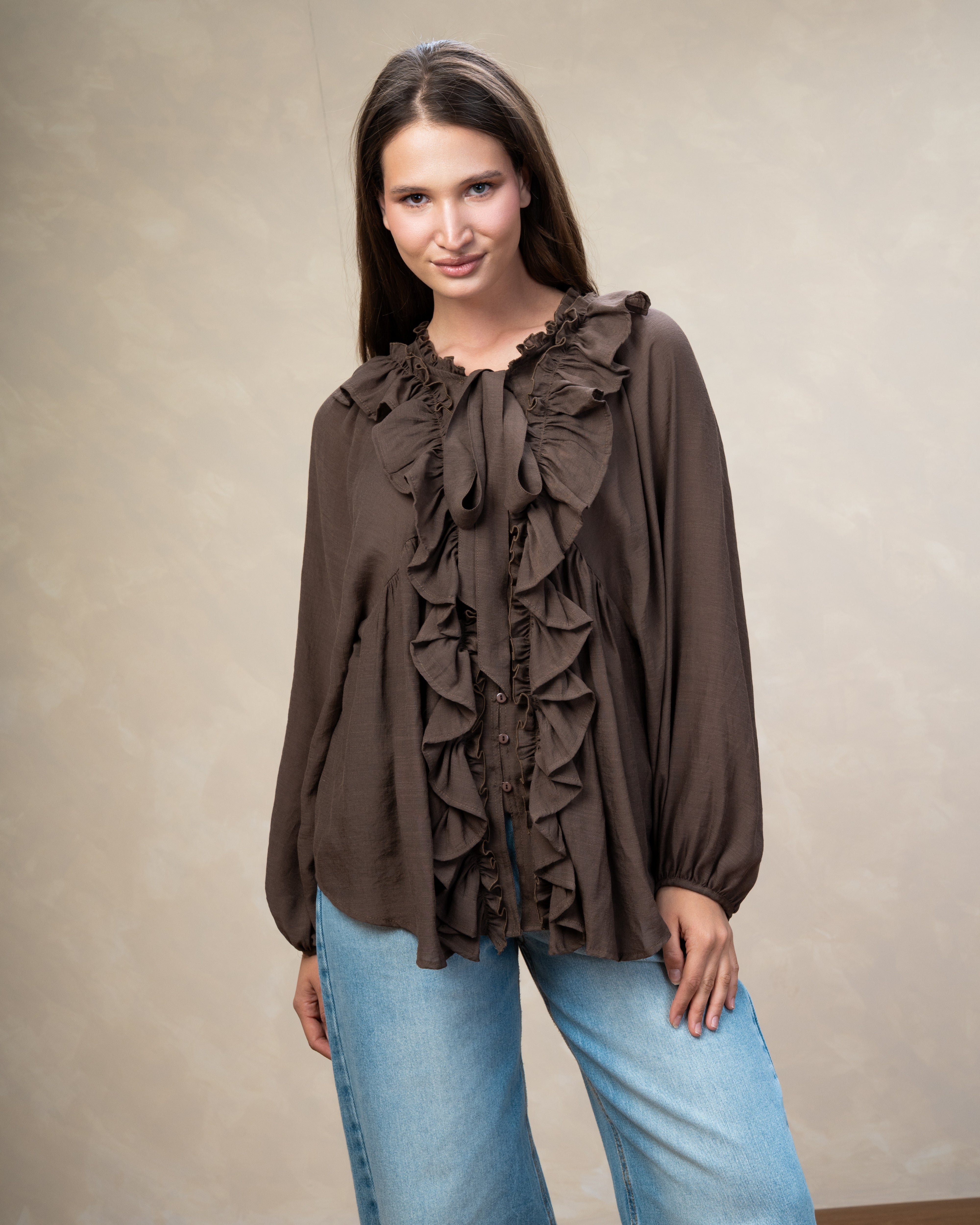 Minimal Tie Blouse