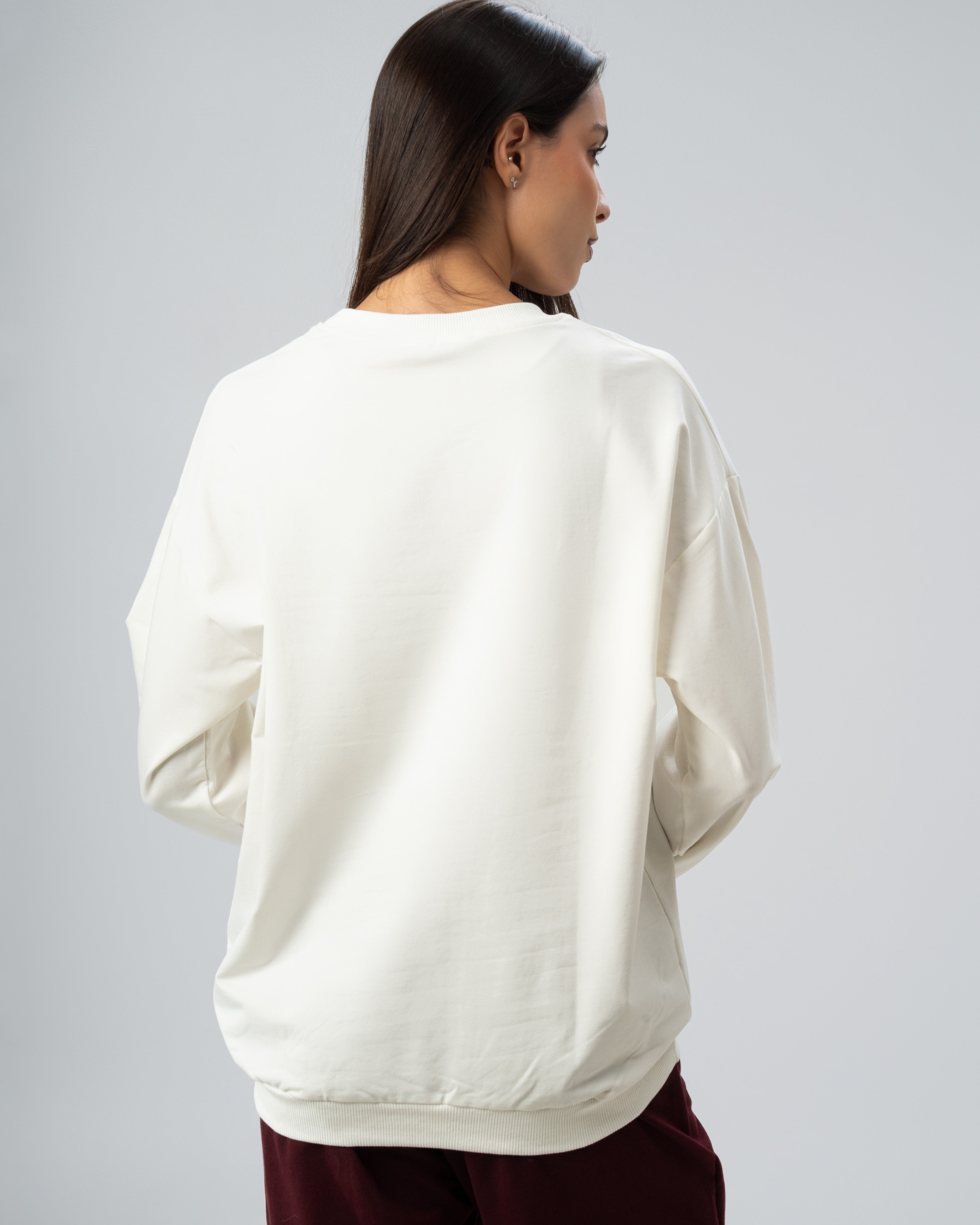 Heart Chest Print Sweatshirt