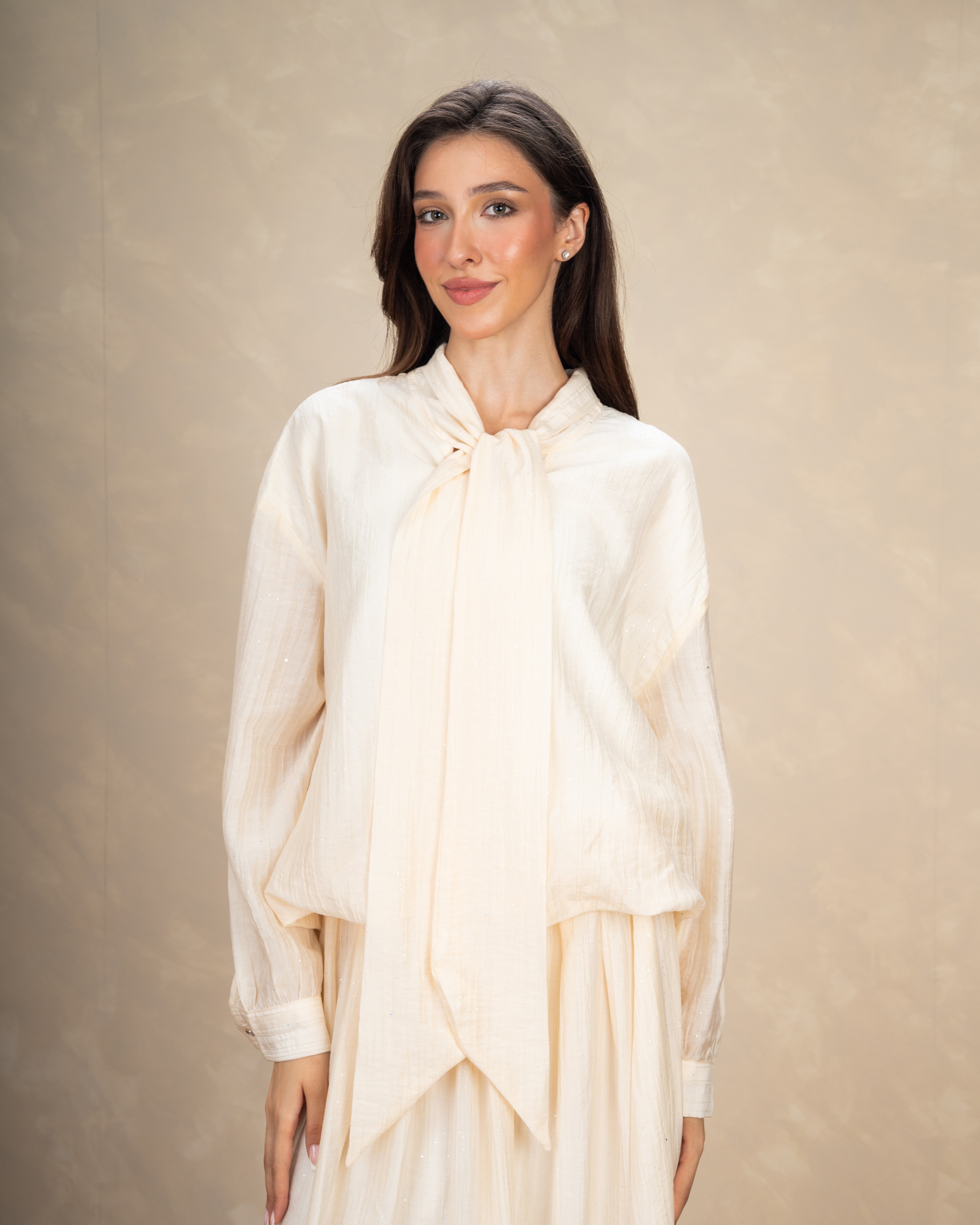 Blouse With Mini Pearl Dots