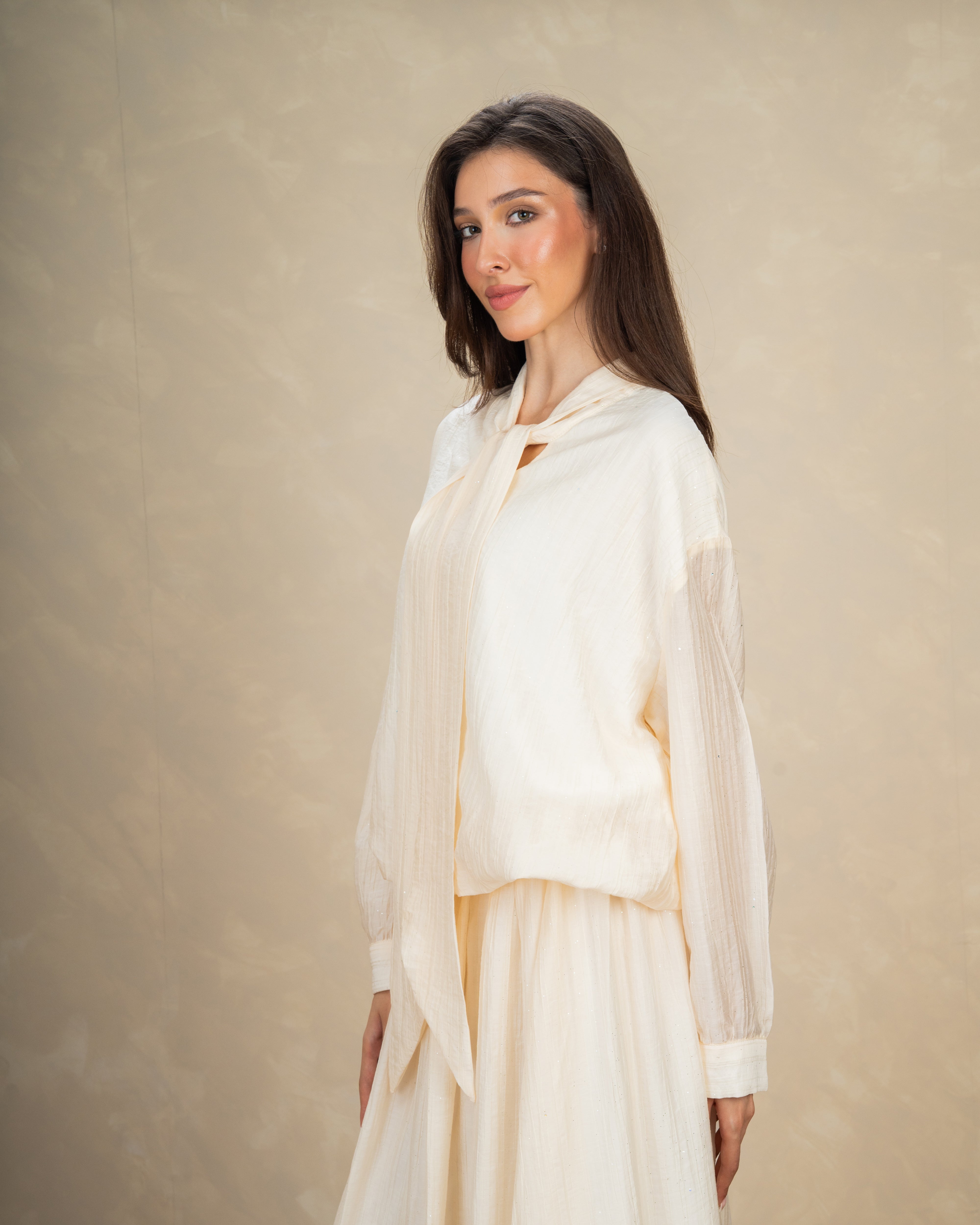 Blouse With Mini Pearl Dots