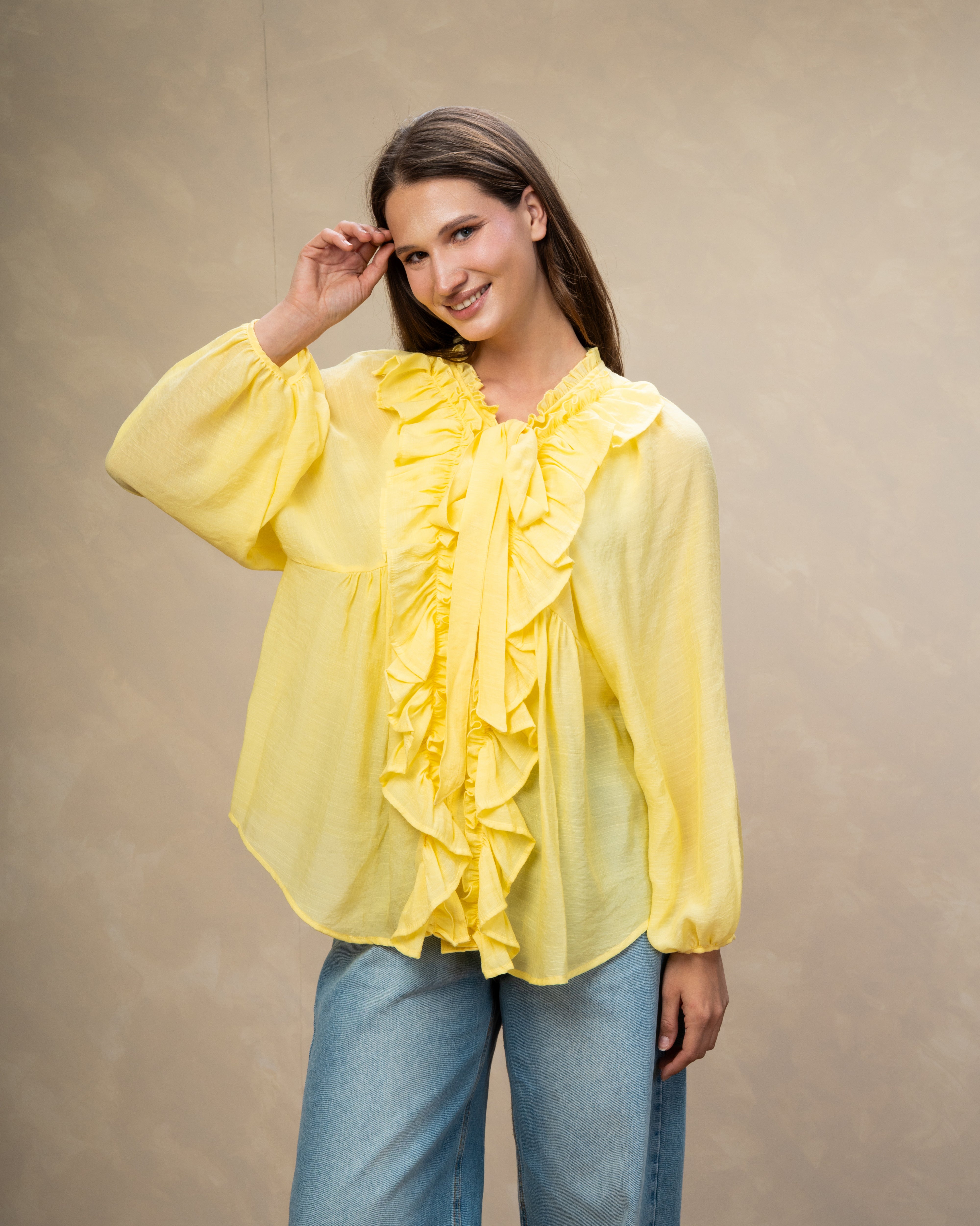 Minimal Tie Blouse