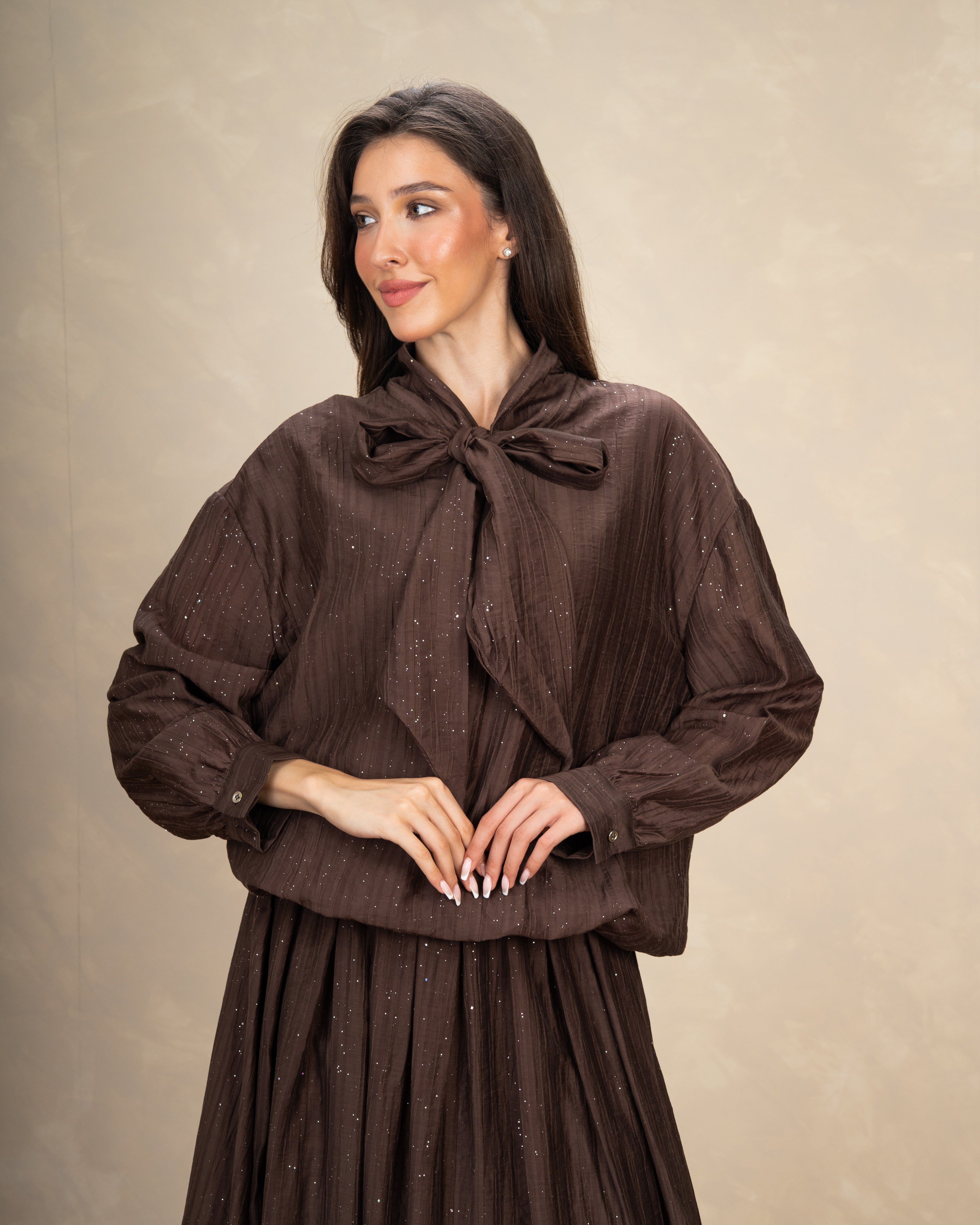 Blouse With Mini Pearl Dots
