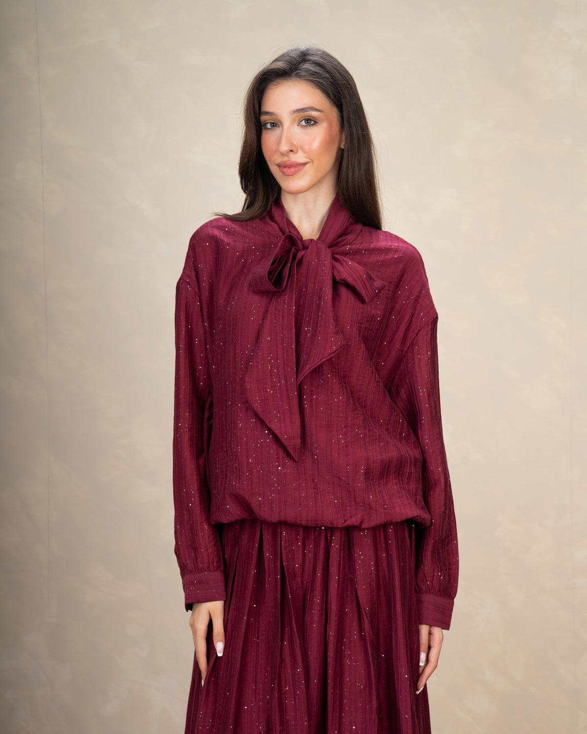 Blouse With Mini Pearl Dots