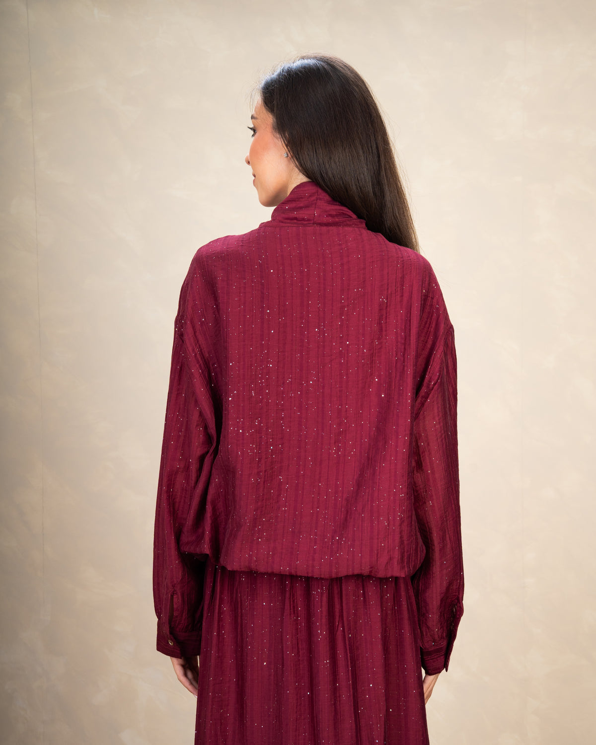 Blouse With Mini Pearl Dots