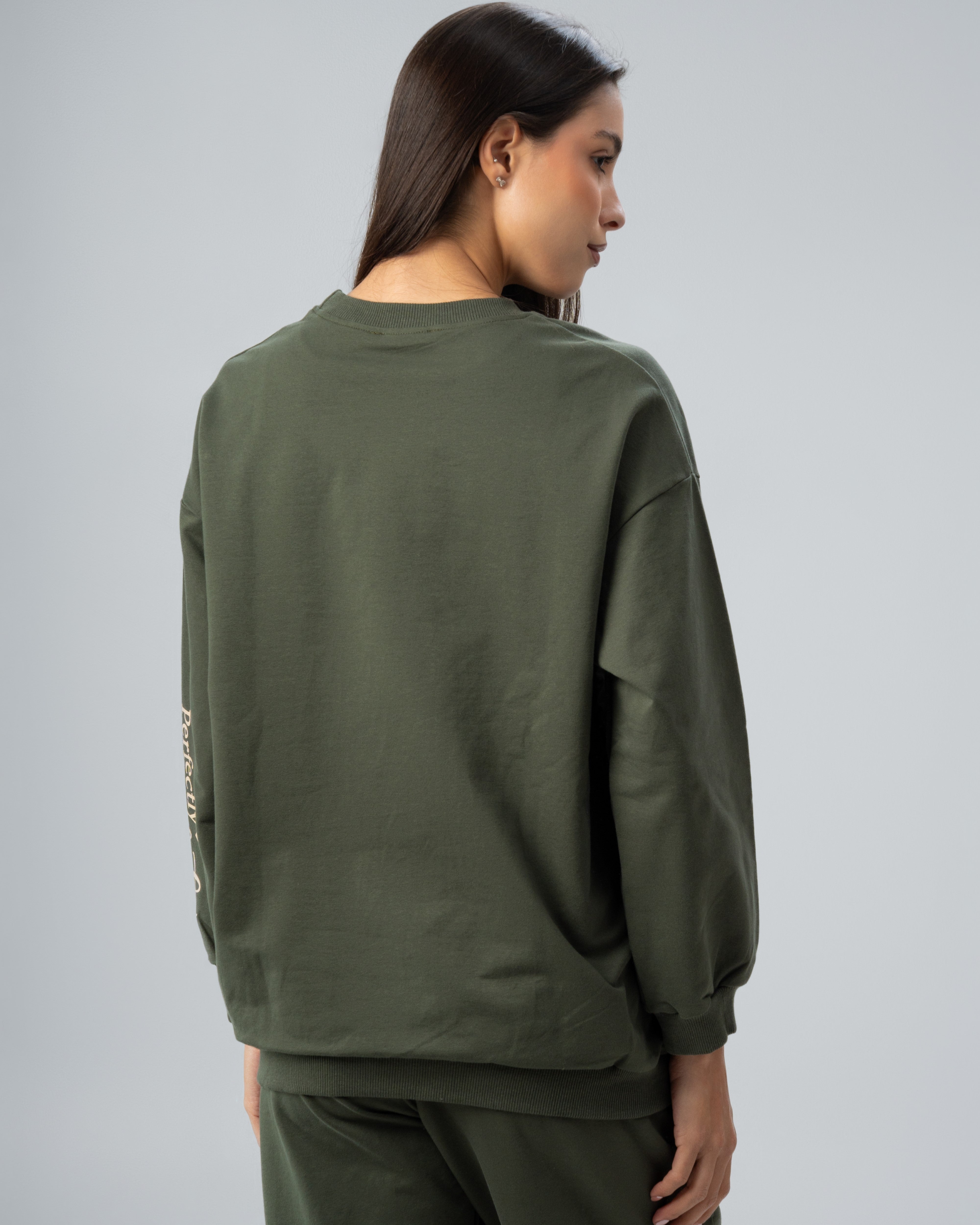 Heart Chest Print Sweatshirt