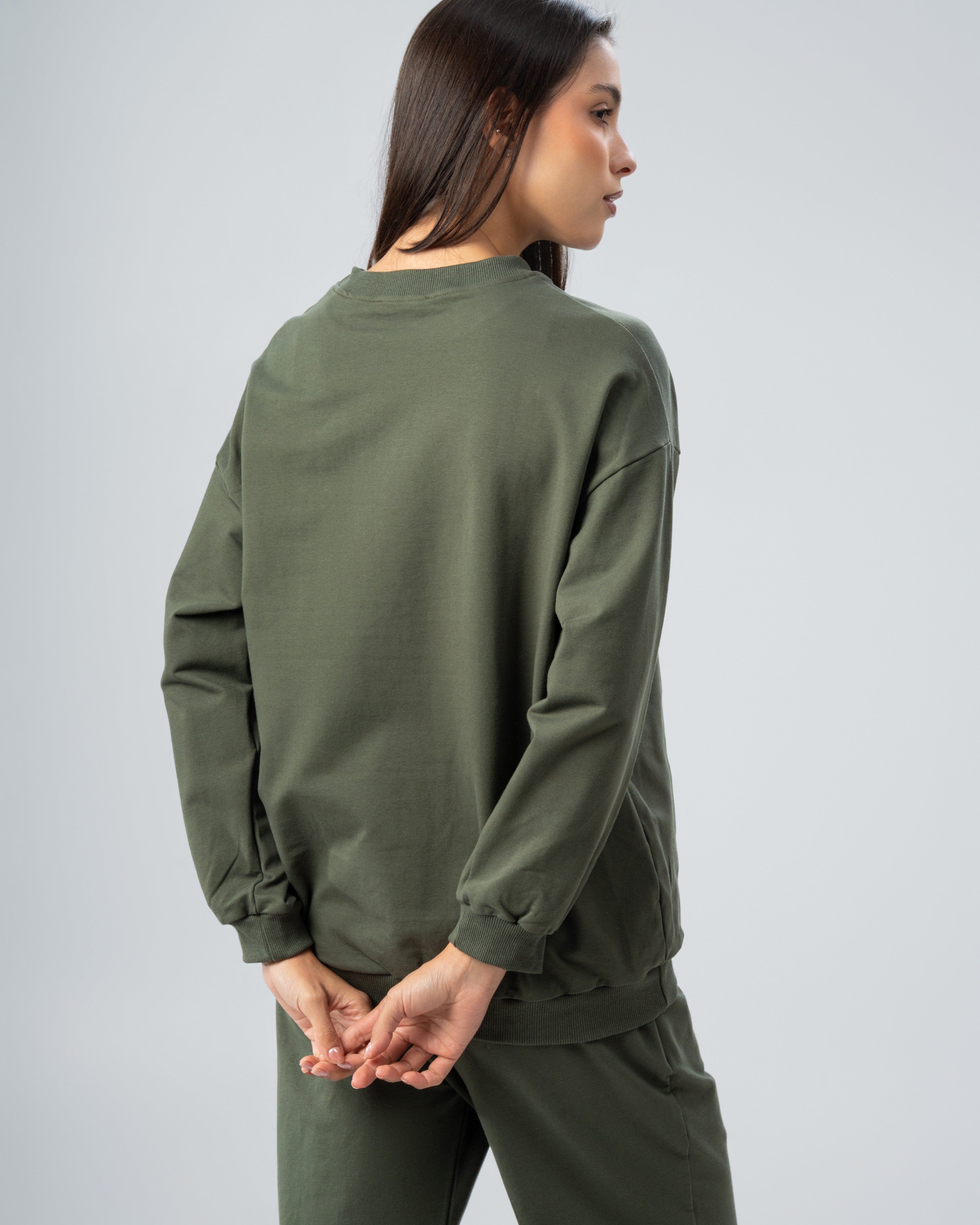 Bow And Text Print Sweatshirt