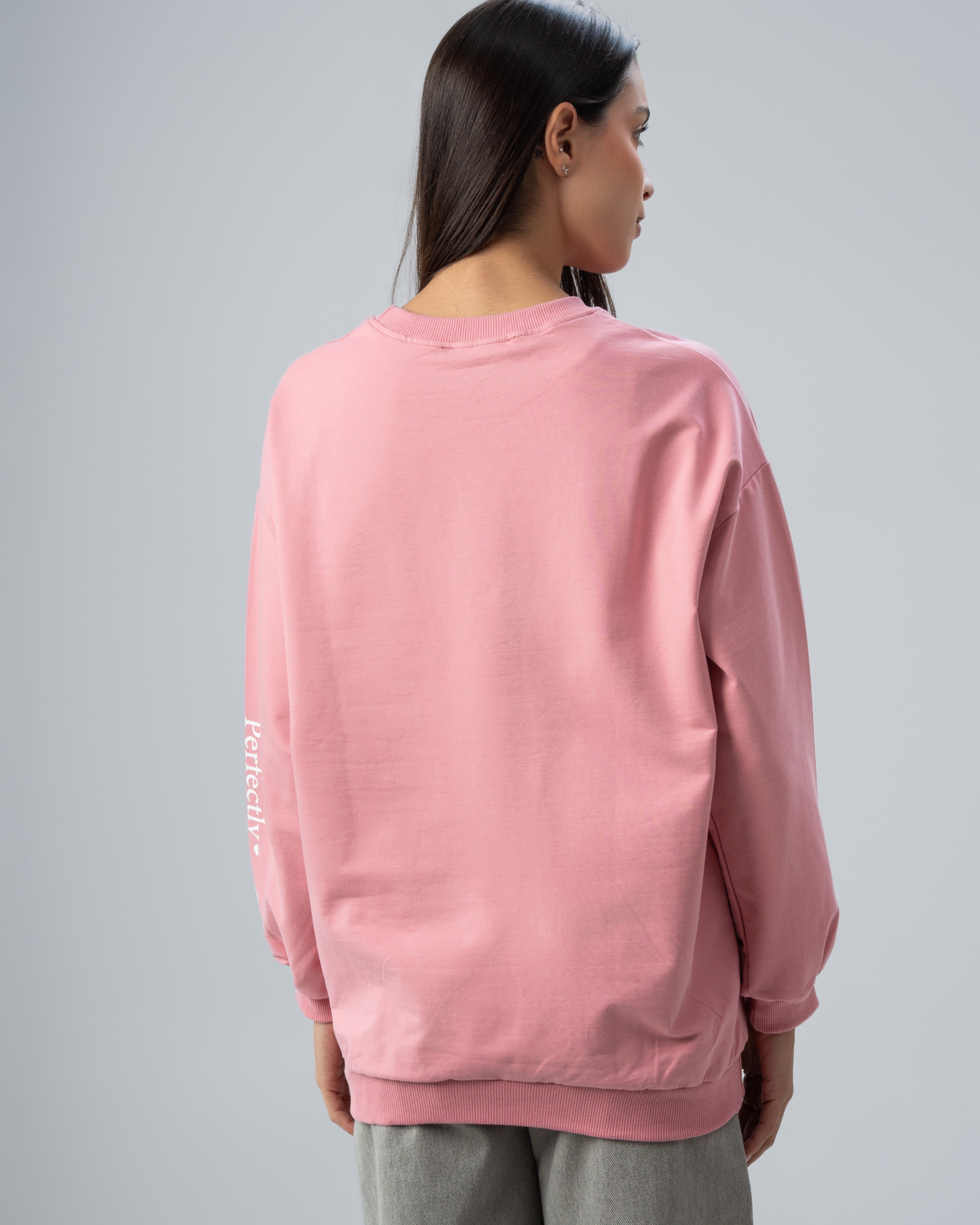 Heart Chest Print Sweatshirt