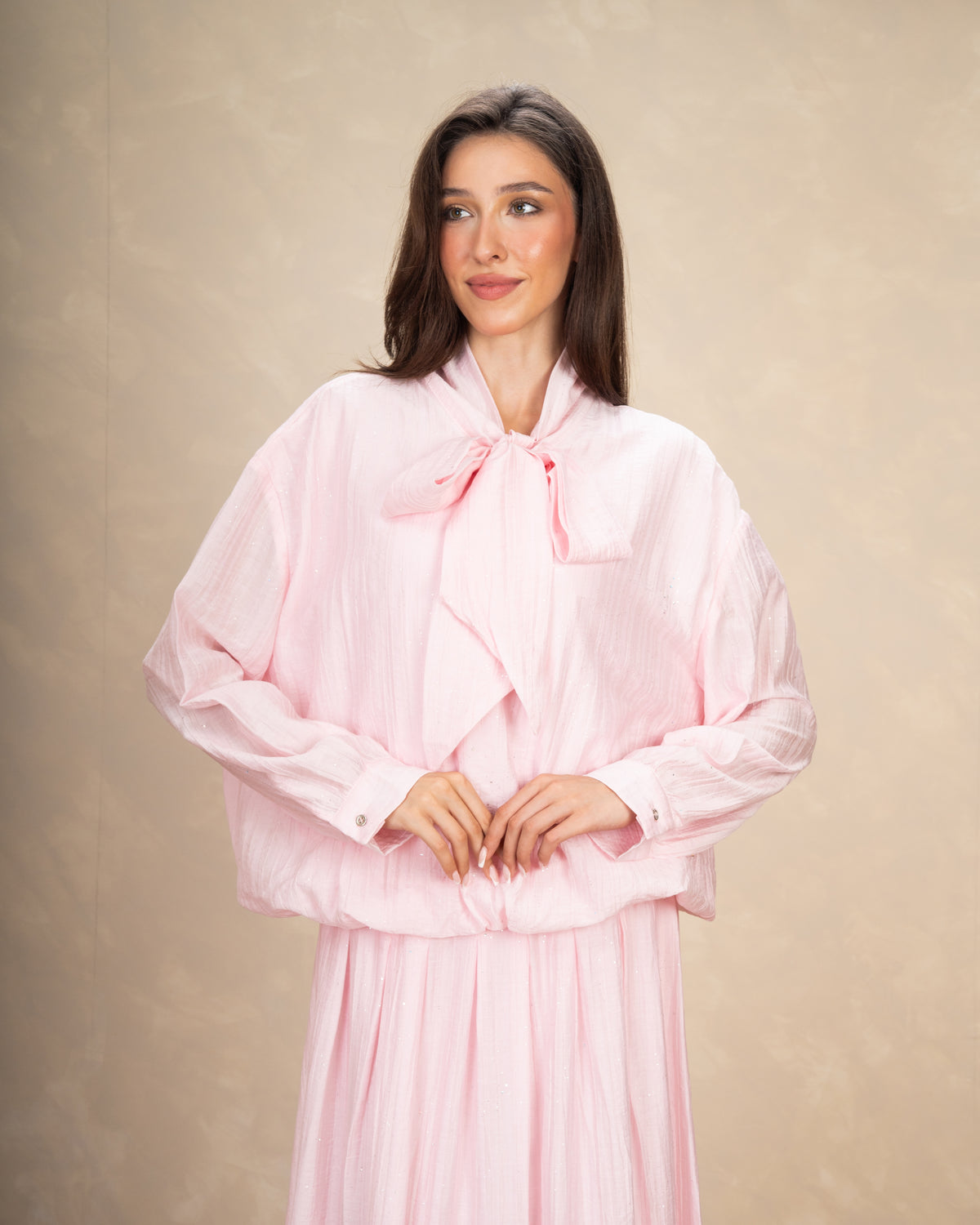 Blouse With Mini Pearl Dots