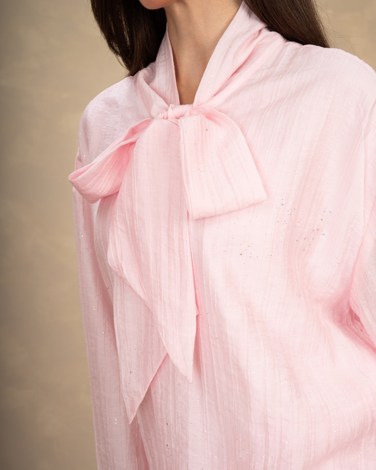 Blouse With Mini Pearl Dots