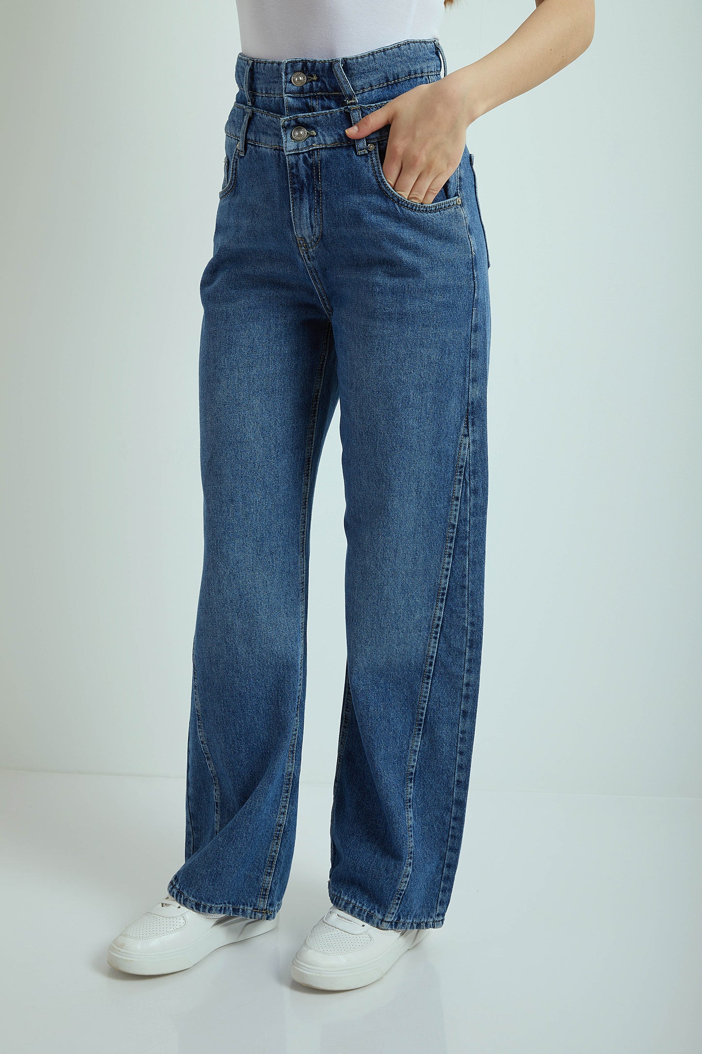 Jeans - Double Waist ( Wide Leg )