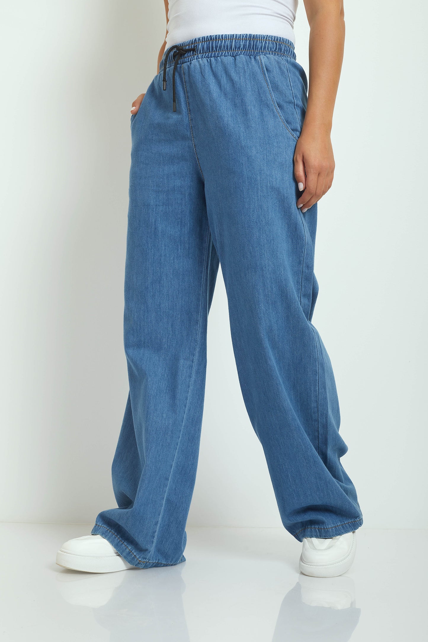 Jeans - Wide-Leg ( WITH TIES )